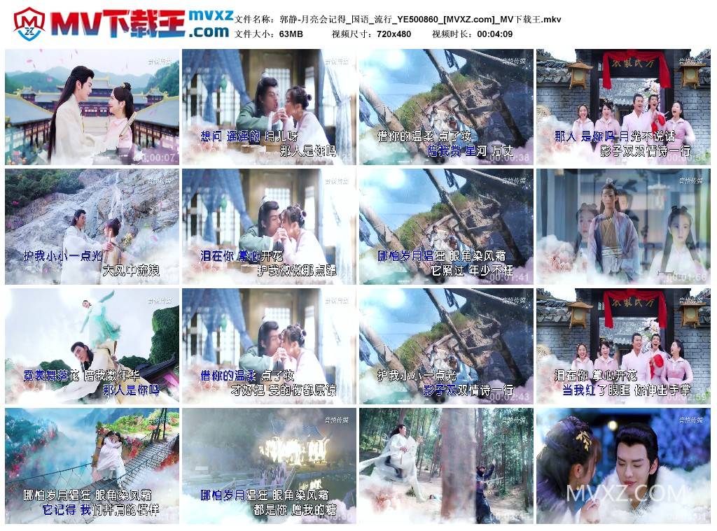 郭静-月亮会记得_国语_流行_YE500860